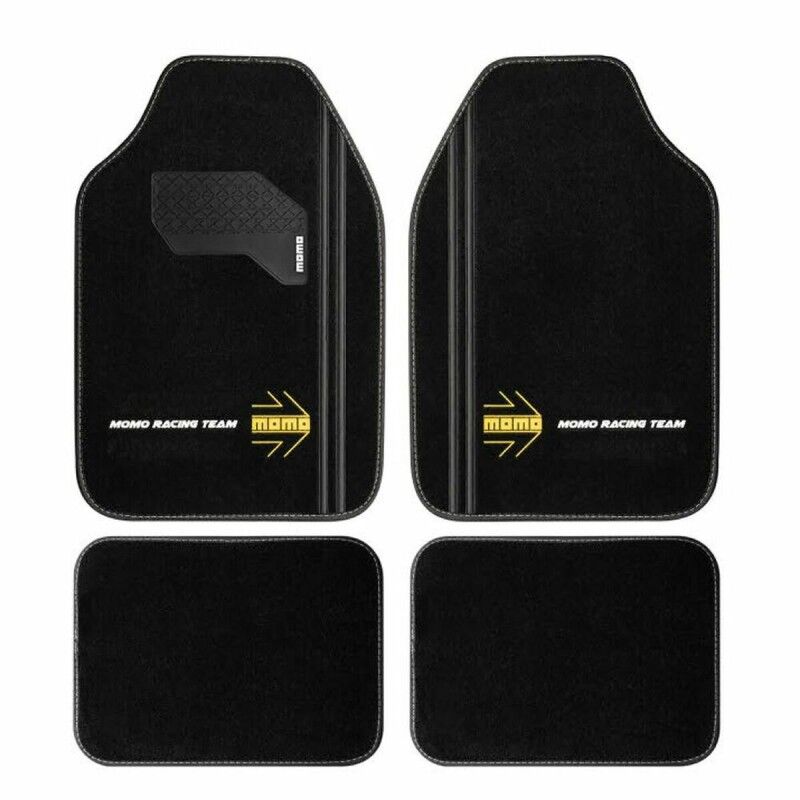 MOMO|Tapete para o Carro MOMO MomlCM4A8BK Branco/Preto Universal