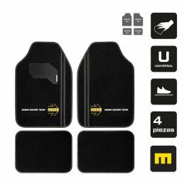 MOMO|Tapete para o Carro MOMO MomlCM4A8BK Branco/Preto Universal