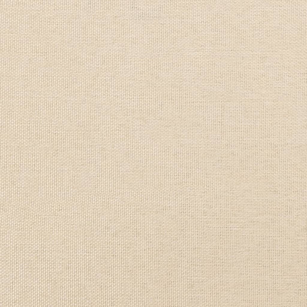 vidaXL Cabeceira de cama tecido 90x7x78/88 cm creme