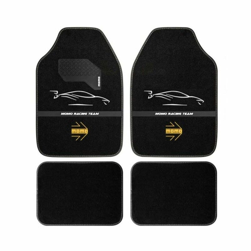 MOMO|Tapete para o Carro MOMO MomlCM4A7BW Branco/Preto Universal MOMO|Tapete para o Carro MOMO MomlCM4A7BW Branco/Preto Universal