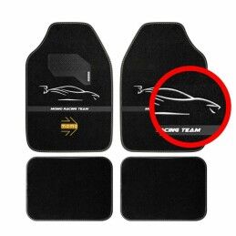 MOMO|Tapete para o Carro MOMO MomlCM4A7BW Branco/Preto Universal