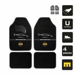 MOMO|Tapete para o Carro MOMO MomlCM4A7BW Branco/Preto Universal