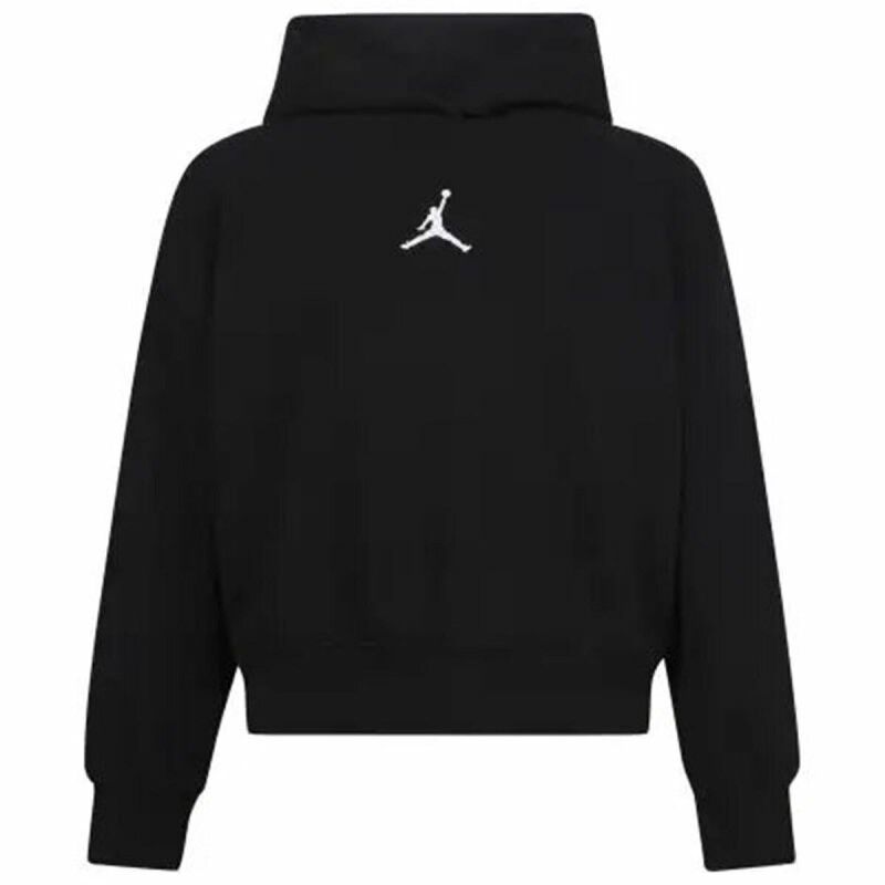 Jordan|Camisola com Capuz Menina Jordan Icon Play Branco Preto Jordan|Camisola com Capuz Menina Jordan Icon Play Branco Preto