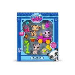 Bandai|Playset Bandai Littlest Pet Shop SAFARI 8 Peças