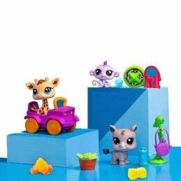 Bandai|Playset Bandai Littlest Pet Shop SAFARI 8 Peças