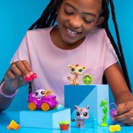Bandai|Playset Bandai Littlest Pet Shop SAFARI 8 Peças