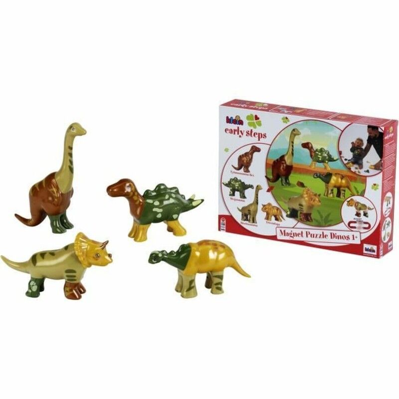 Klein Toys|Jogo de Construção Klein Magnet Dino Puzzle Multicolor