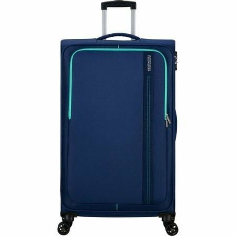 American Tourister|Mala de Cabine American Tourister Sea Seeker Spinner Azul 92,5 L 80 x 47,5 x 28,5 cm