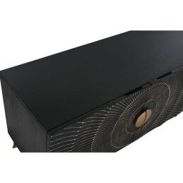 Home ESPRIT|Móvel de TV Home ESPRIT Preto Metal Madeira de mangueira 160 x 40 x 50 cm