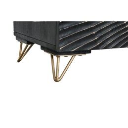 Home ESPRIT|Móvel de TV Home ESPRIT Preto Metal Madeira de mangueira 160 x 40 x 50 cm