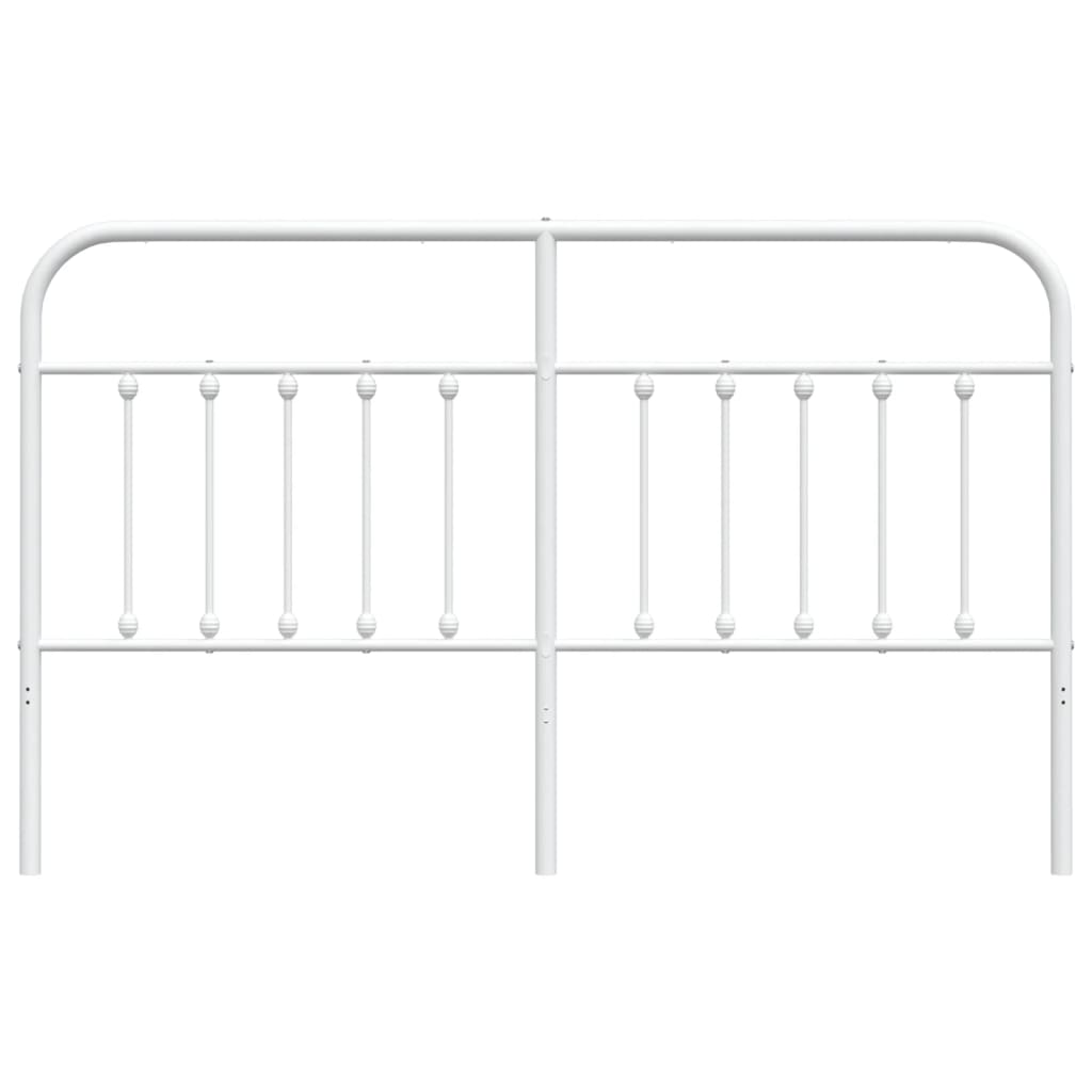 vidaXL Cabeceira de cama 160 cm metal branco