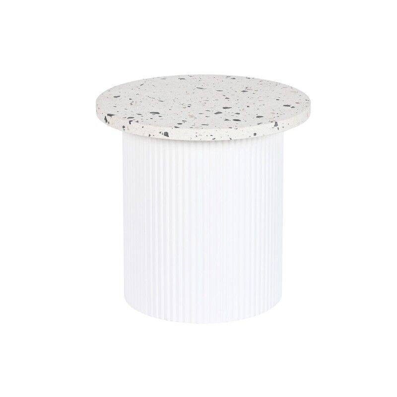 Home ESPRIT|Mesa de apoio Home ESPRIT Branco Madeira MDF Mosaicos 40 x 40 x 37,5 cm