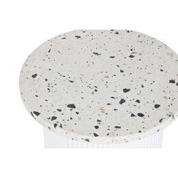 Home ESPRIT|Mesa de apoio Home ESPRIT Branco Madeira MDF Mosaicos 40 x 40 x 37,5 cm