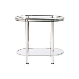 DKD Home Decor|Mesa de apoio DKD Home Decor 49 x 49 x 72 cm Cristal Preto Dourado Metal