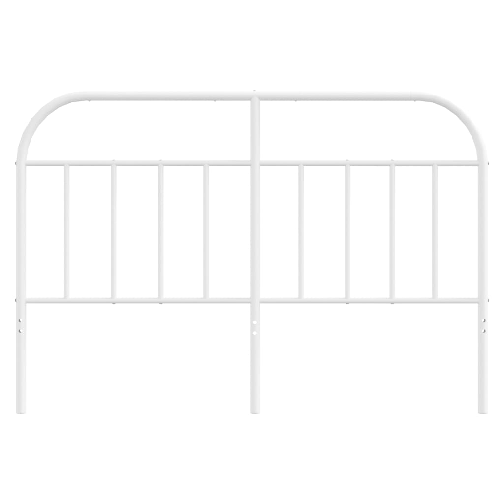 vidaXL Cabeceira de cama 135 cm metal branco