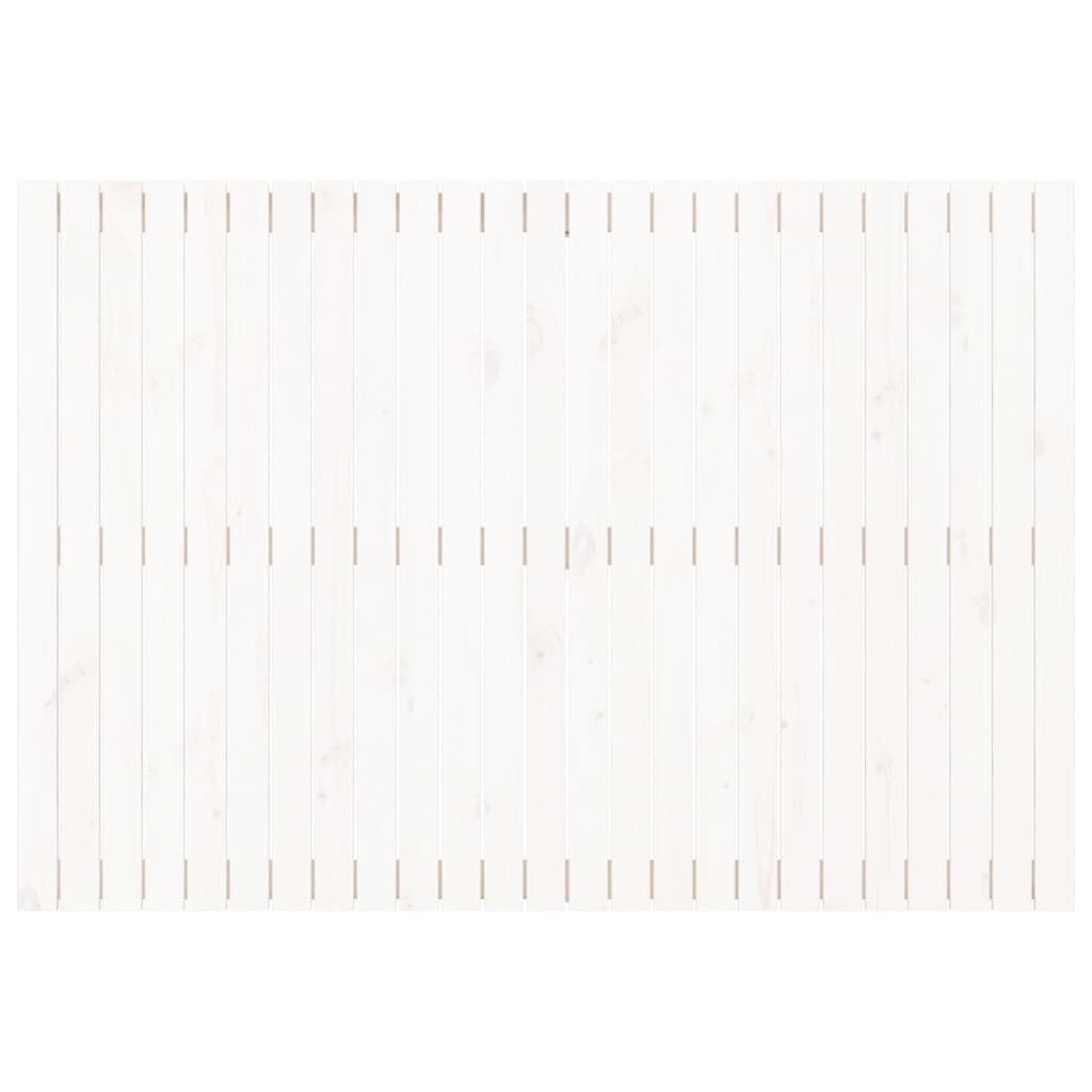 vidaXL Cabeceira de parede 159,5x3x110 cm madeira pinho maciça branco