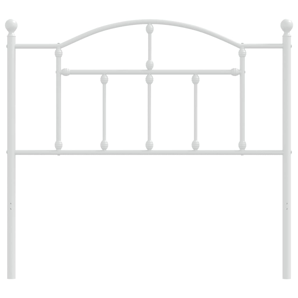 vidaXL Cabeceira de cama 100 cm metal branco