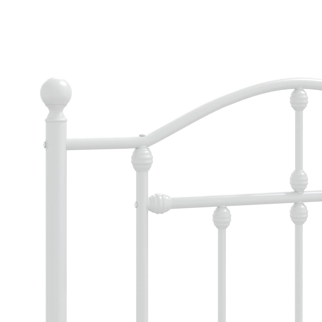 vidaXL Cabeceira de cama 100 cm metal branco