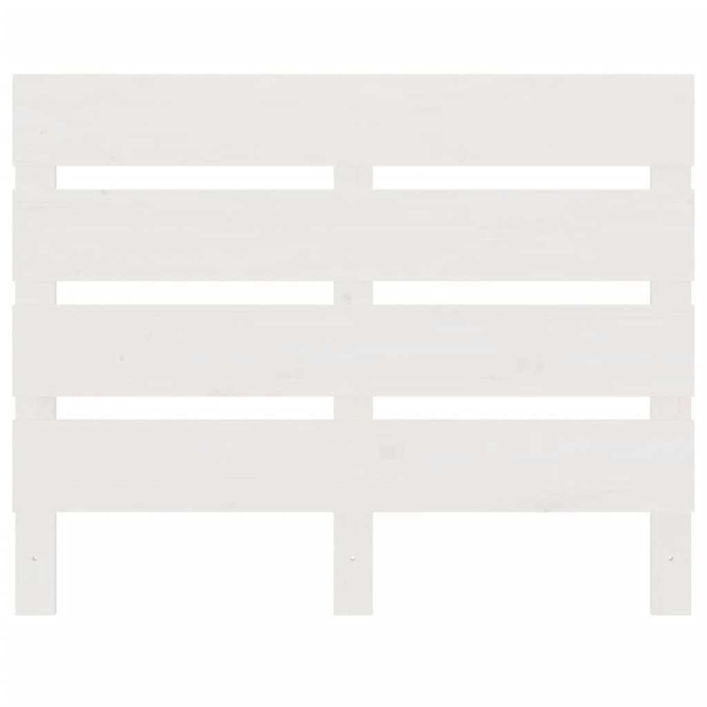 vidaXL Cabeceira de cama 90x3x80 cm pinho maciço branco