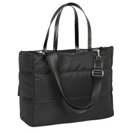 Moos|Bolsa Moos Negro Acolchoado Preto (54 x 31 x 17 cm)