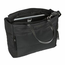 Moos|Bolsa Moos Negro Acolchoado Preto (54 x 31 x 17 cm)