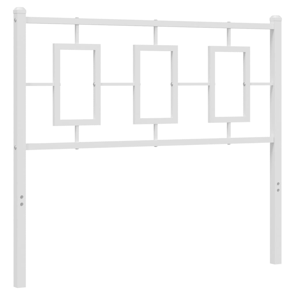 vidaXL Cabeceira de cama 100 cm metal branco