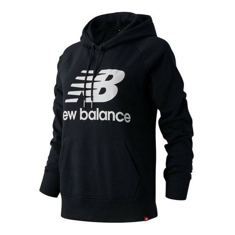 New Balance|Polar com Capuz Mulher New Balance Essentials Preto New Balance|Polar com Capuz Mulher New Balance Essentials Preto
