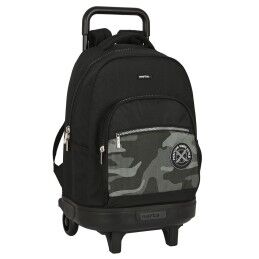 Safta|Mochila Escolar com Rodas Safta Stone Preto 33 x 45 x 22 cm