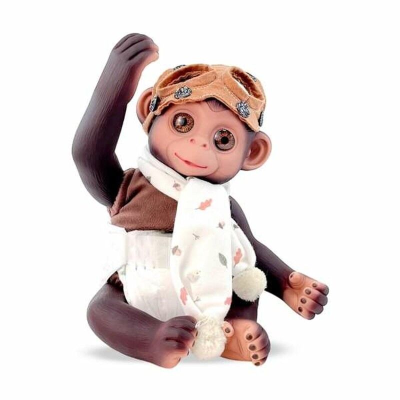 Berjuan|Boneco Bebé Berjuan Anireal 35 cm Aviador Macaco Berjuan|Boneco Bebé Berjuan Anireal 35 cm Aviador Macaco