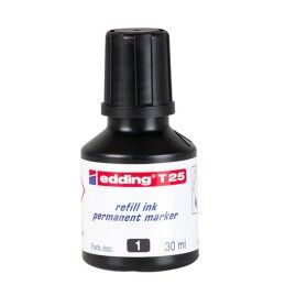 Edding|Tinta de recarga Edding T25 Permanente Preto 30 ml (10 Unidades)