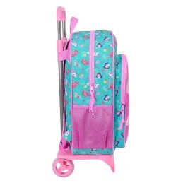 My Little Pony|Mochila Escolar com Rodas My Little Pony Magic Cor de Rosa Turquesa 33 x 42 x 14 cm