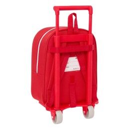 Sevilla Fútbol Club|Mochila Escolar com Rodas Sevilla Fútbol Club Vermelho 22 x 27 x 10 cm