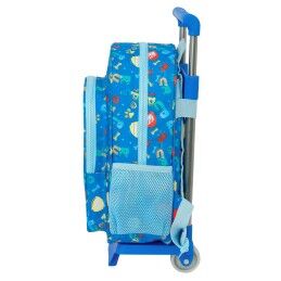 The Paw Patrol|Mochila Escolar com Rodas The Paw Patrol Pups rule Azul 26 x 34 x 11 cm