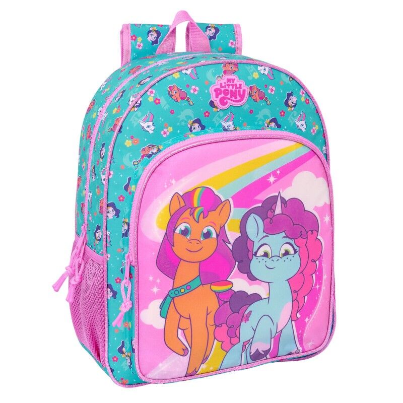 My Little Pony|Mochila Escolar My Little Pony Magic Cor de Rosa Turquesa 33 x 42 x 14 cm My Little Pony|Mochila Escolar My Little Pony Magic Cor de Rosa Turquesa 33 x 42 x 14 cm