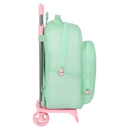 BlackFit8|Mochila Escolar com Rodas BlackFit8 Moon Verde 32 x 42 x 15 cm