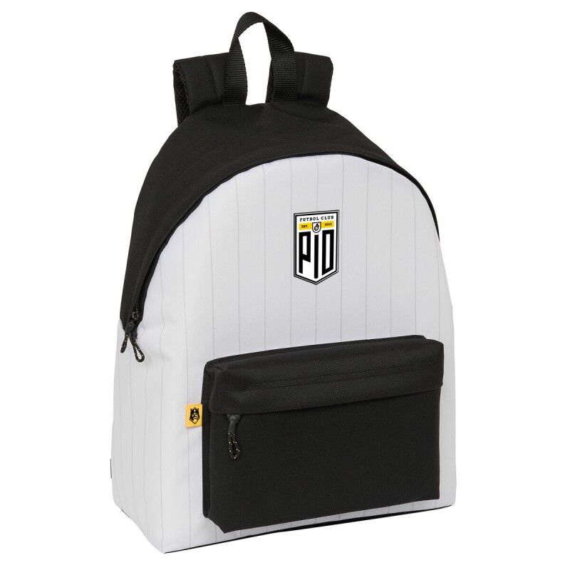 Kings League|Mochila Escolar Kings League PÍo Branco Preto 33 x 42 x 15 cm Kings League|Mochila Escolar Kings League PÍo Branco Preto 33 x 42 x 15 cm