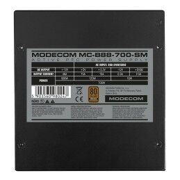 Modecom|Fonte de Alimentação Modecom ZAS-MC-B88-700-ATX-SM ATX 700 W 80 Plus Bronze