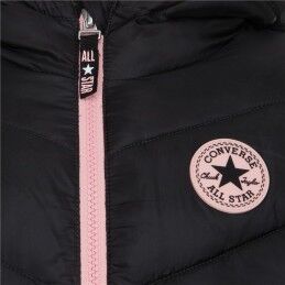 Converse|Casaco Infantil Converse Solid Mdwt Puffer Preto