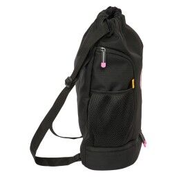 Kings League|Saco Mochila com Cordas Kings League Porcinos Preto 35 x 40 x 1 cm
