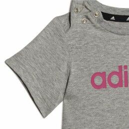 Adidas|Conjunto de Desporto para Bebé Adidas Essentials Lineage Cinzento escuro