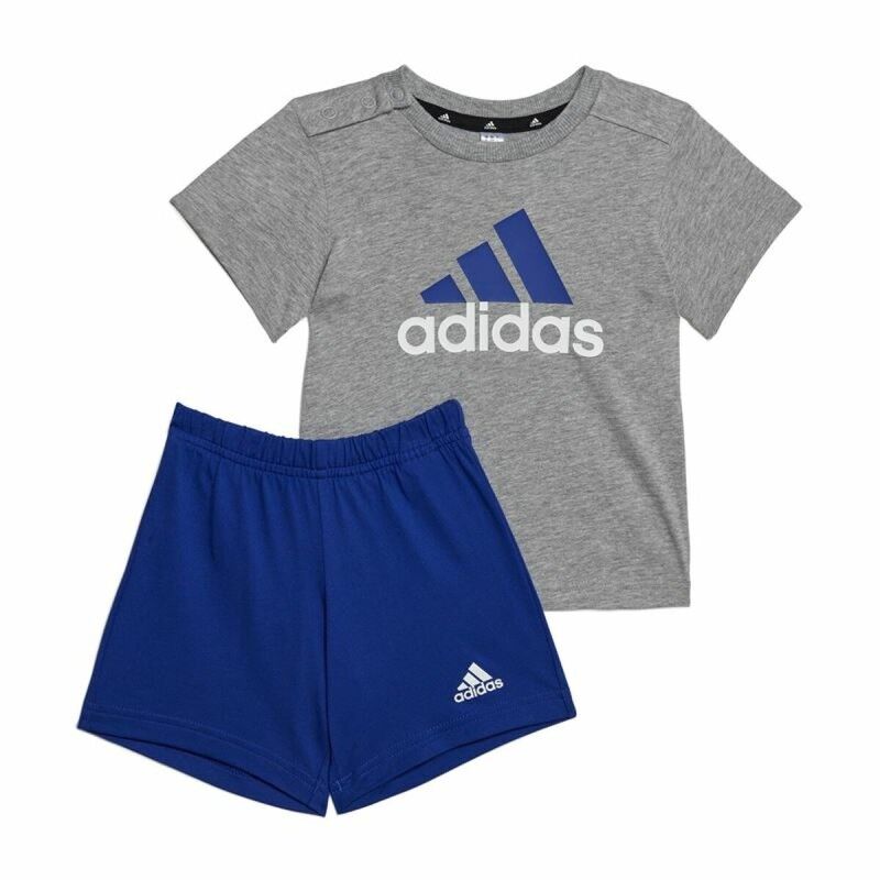 Adidas|Conjunto de Desporto para Bebé Adidas Essentials Organic Cinzento Adidas|Conjunto de Desporto para Bebé Adidas Essentials Organic Cinzento