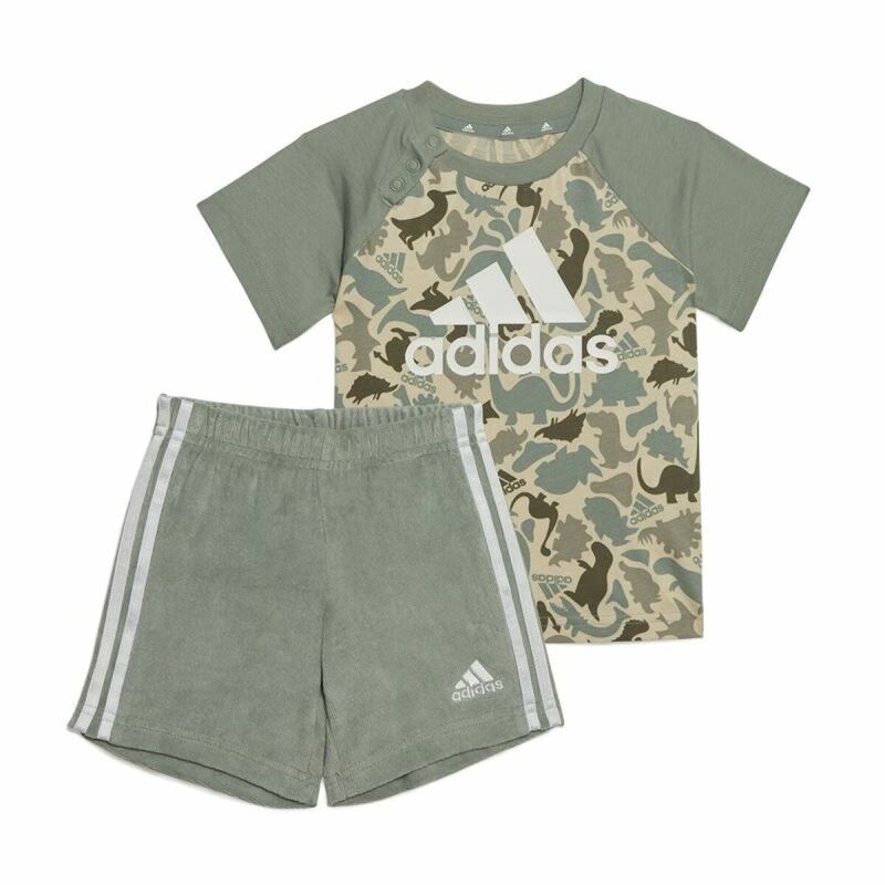 Adidas|Conjunto de Desporto para Bebé Adidas Multicolor Camuflagem Dinossauros Adidas|Conjunto de Desporto para Bebé Adidas Multicolor Camuflagem Dinossauros