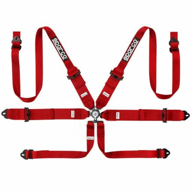 Sparco|Arnês com 6 pontos de fixação Sparco Vermelho Sparco|Arnês com 6 pontos de fixação Sparco Vermelho