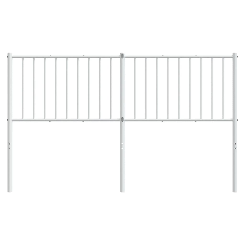 vidaXL Cabeceira de cama 150 cm metal branco