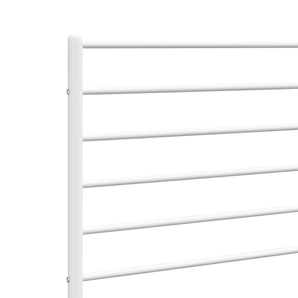 vidaXL Cabeceira de cama 75 cm metal branco