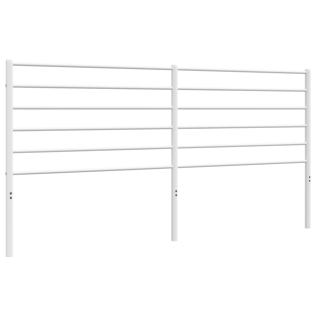 vidaXL Cabeceira de cama 200 cm metal branco