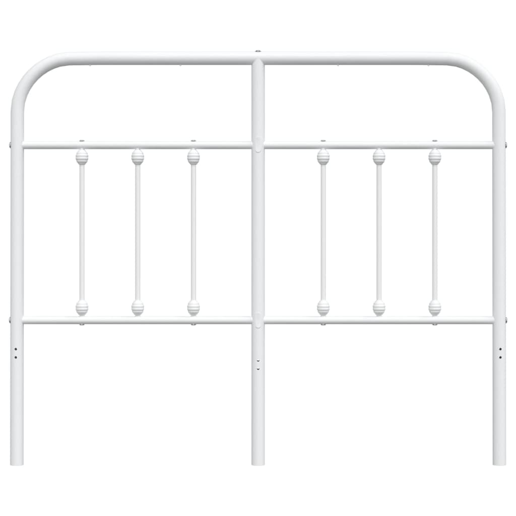 vidaXL Cabeceira de cama 120 cm metal branco