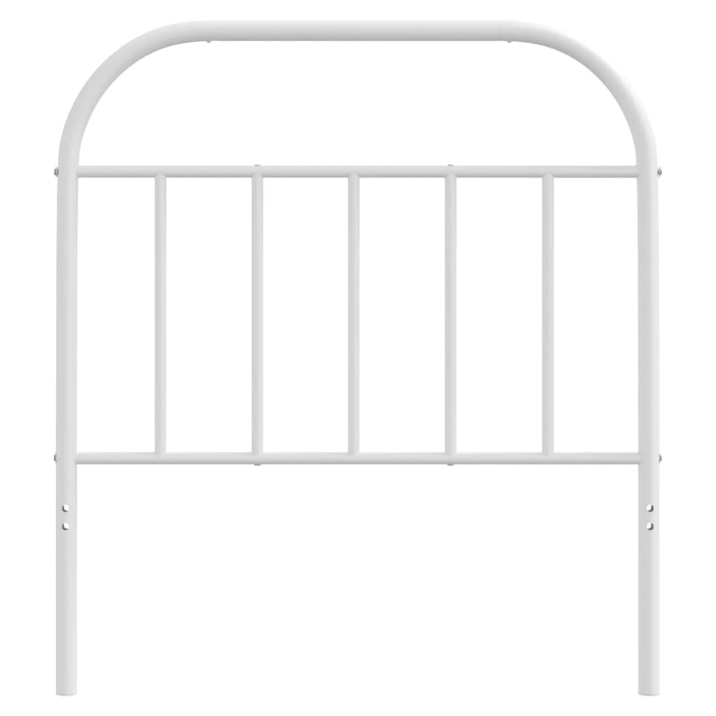 vidaXL Cabeceira de cama 90 cm metal branco