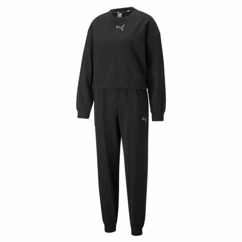 Puma|Fato de Treino de Mulher Puma Loungewear W Preto Puma|Fato de Treino de Mulher Puma Loungewear W Preto