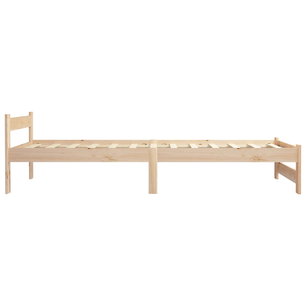 vidaXL Estrutura de cama 90x200 cm pinho maciço